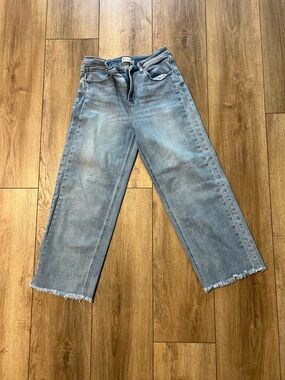 Blue Artemis High Rise Wide Leg Jeans Size 10 Light Wash Like New